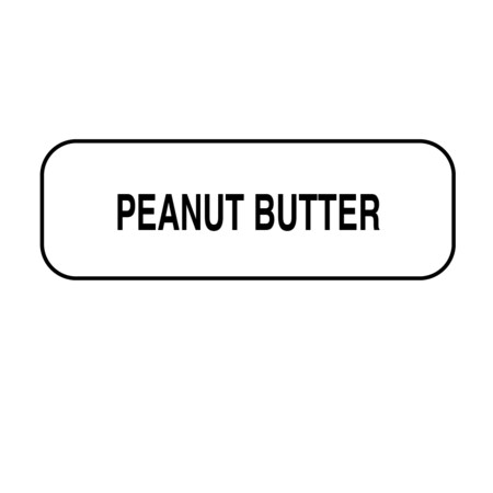 Nevs Peanut Butter Label 1/2" x 1-1/2" DIET-544